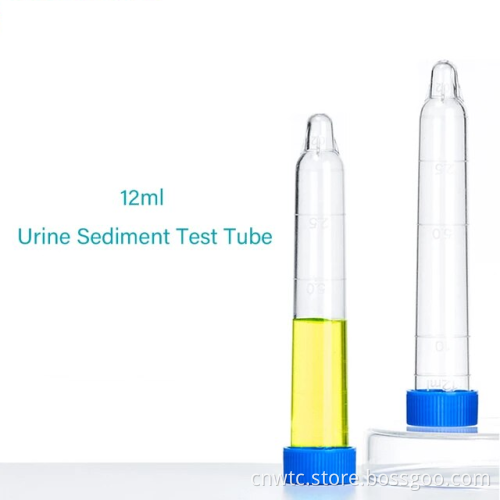 High-Quality 12ml PS Urine Collection and Sediment Test Tubes with Screw Caps
